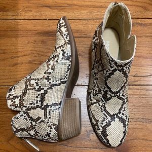 Michael Shannon Snake Skin Ankle Booties